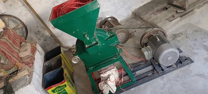 Atta chaki + 3 phase induction motor