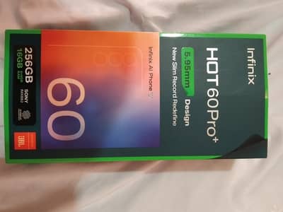 infinix hot 60 pro plus 8/256 3 months use 10/10 condition
