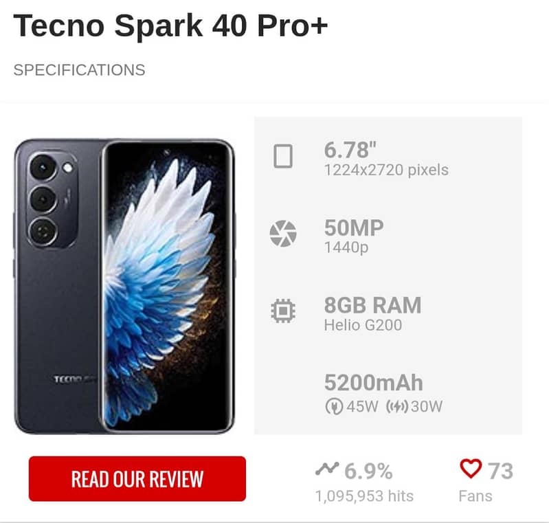 Tecno spark 40pro plus 1