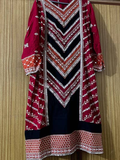 Elegant Red Party Wear Dress for Women – Stylish & Trendy