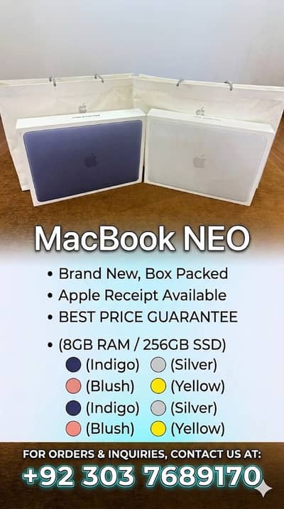 MacBook NEO – Box Packed | Apple Receipt Available
