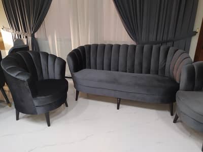 grey shade sofa