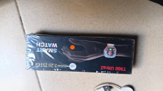 T900 Ultra 2 Smart Watch 2.20 Inch Display Orange Strap Box Pack