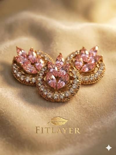 Kameez round leaf style buttons for girls