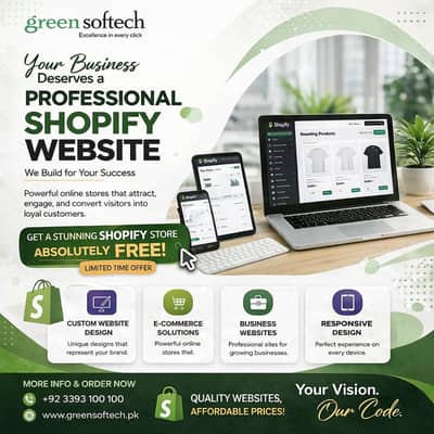 Web Design Ecommerce Website Shopify Store WordPress Website
