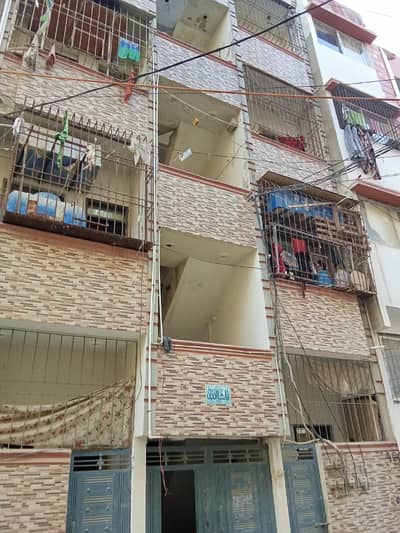 Flat for sale 3rd floor main korangi crossing 31 G Allah wala Town