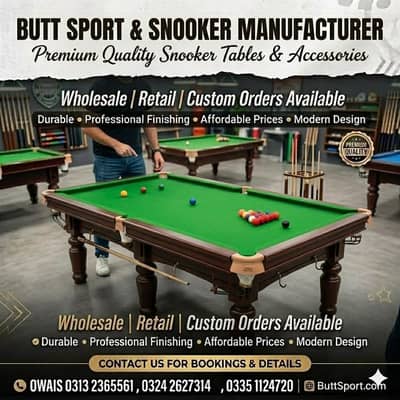 Snooker table | American Pool table | Snooker table manufacturer