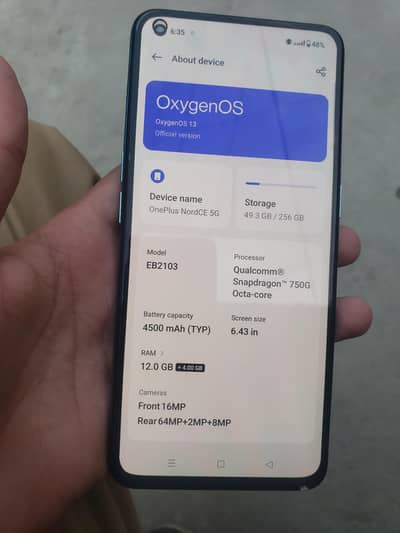 one plus nord ce 5 12 256 pta all ok 10/10