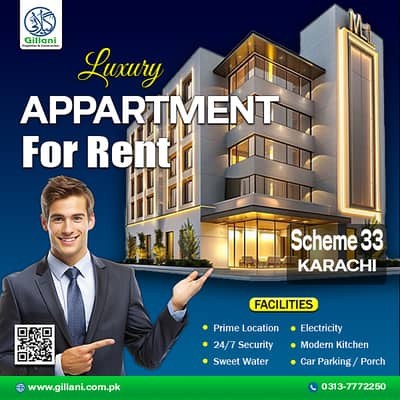 3 Bed DD Apartment sector 24A Federal Government Apartments Scheme 33 Karachi