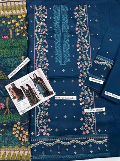 Sobia nazeer 3pc unstitched lawn collection 30% off