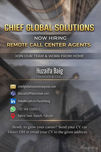 Remotely Call Center Job