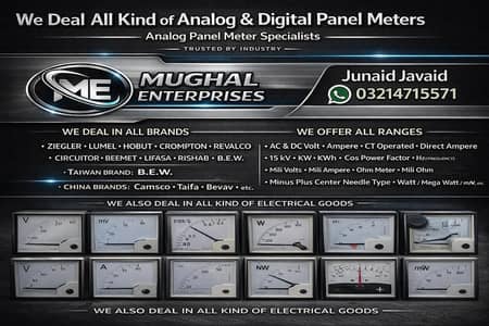 analog Digital Panel Meters Volts ampere hz Cos watt 11kv ac dc