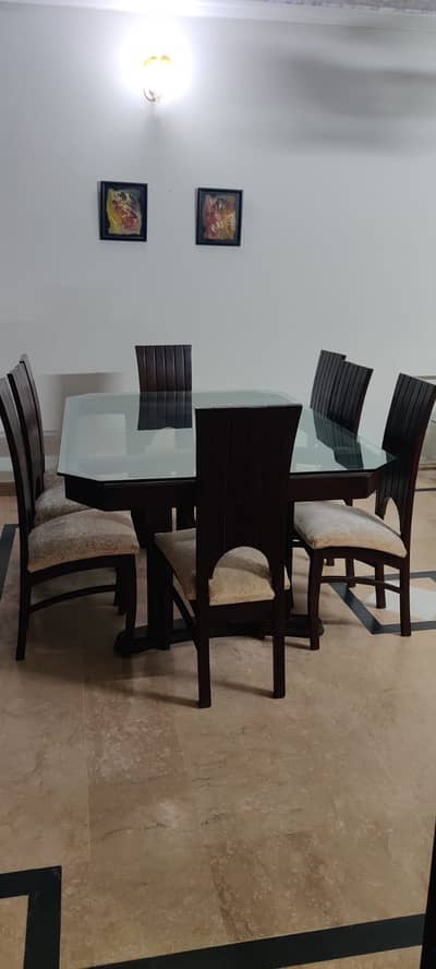 8 seater dining table with chairs for sale