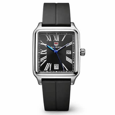 Square Dial Watch | Premium Leather Strap & Classic Roman Style