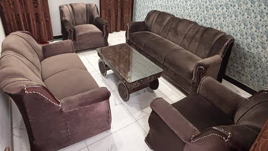 7 seater sofa set with table