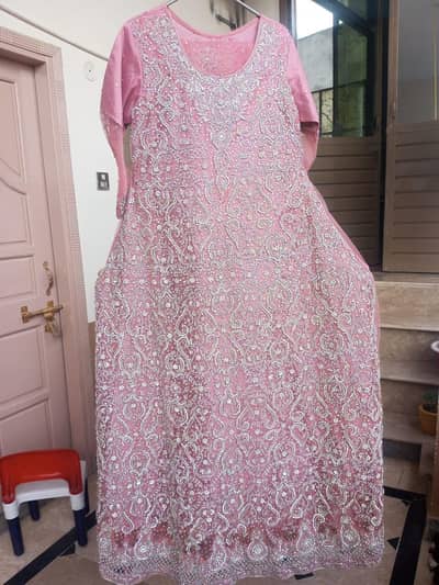 maxi long color tea pink