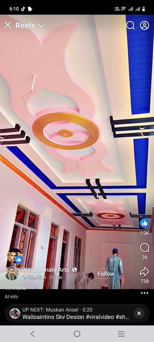 False Ceiling work, geps work 2