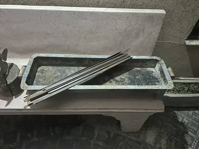 Steel BBQ Angeethi (Charcoal grill) with fan and Skewers