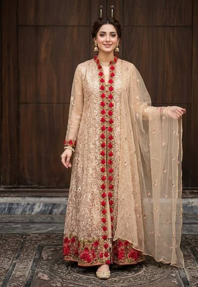 3 Piece Chiffon Gown