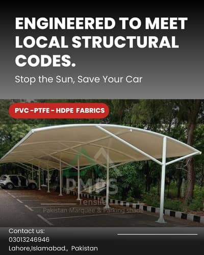 Pole parking structure / Pvc car roof shade / Car porch / Dome shed