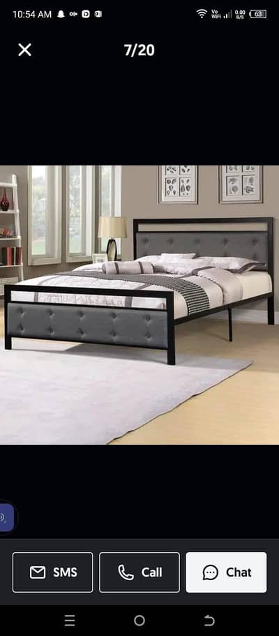 iron bed/bed/furniture/double bed/king size bed