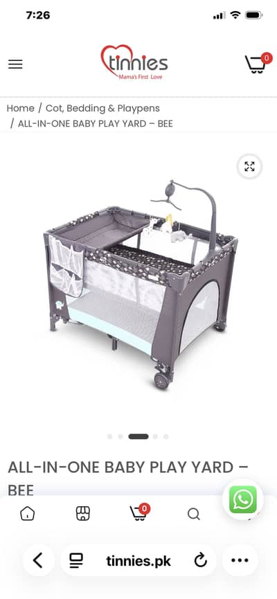 All in one Baby play yard brand tinnies