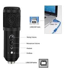 KNUP KP-M0023 USB Condenser Studio Microphone – Superior Audio Capture