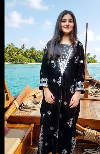 Cross stitch customized wedding dress