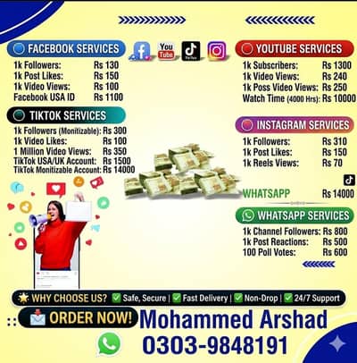 Social Media Marketing Services - Cheapest Rates