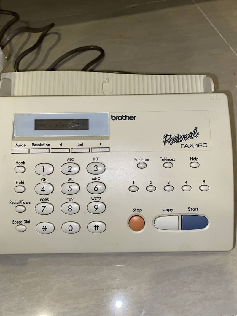 Fax machine 1