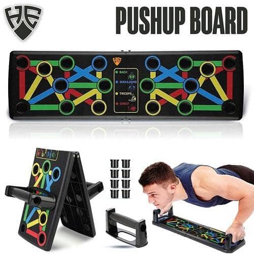Pushup board, Foldable Pushup Board, Push Up Rack Board, Push Up Exercise Workout, Foldable push-up, Push-up board with handle, Fitness Exercise Workout, Pushup Stands, Push up Board for Home Exercise