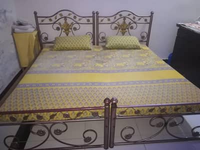 2 single iron beds  for sale