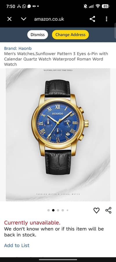 imported chronograph watch