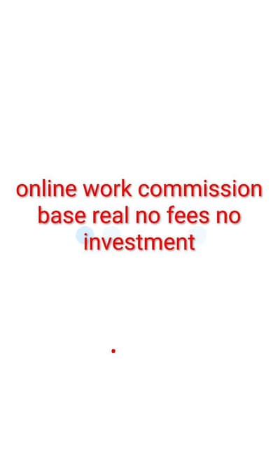 online work no investment no nothing