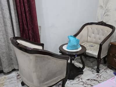 2 Bedroom Chairs + 1 Mini Table