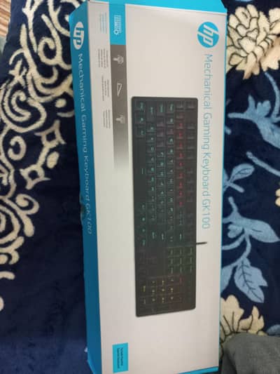 hp mechanical keyboard gk100 blue keys