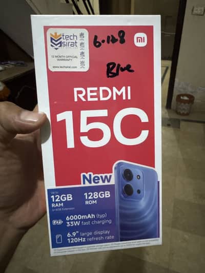 redmi 15c 6gb 128gb box pack