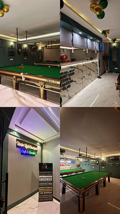 LUXURY  SNOOKER CLUB BUSINESS FOR SALE IN BAHRIA TOWN LAHORE