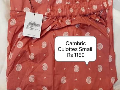 Tagged Sapphire Trousers Cambric