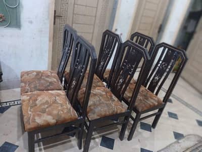 Dining Table 6 Chairs Set – Good Condition