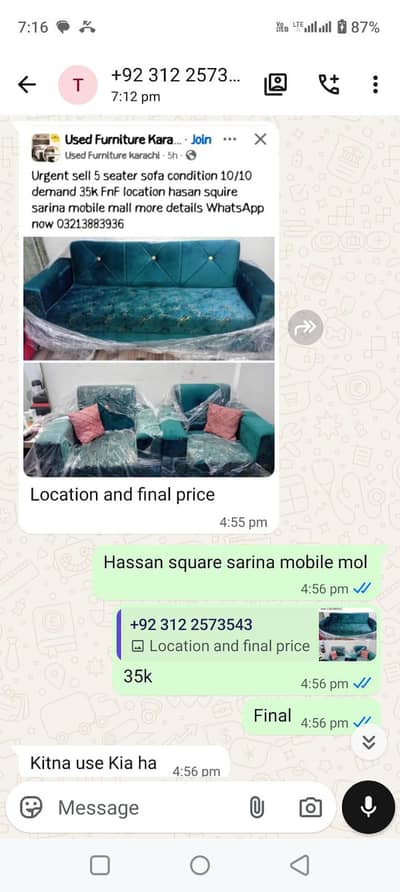 5seater sofa set for sale