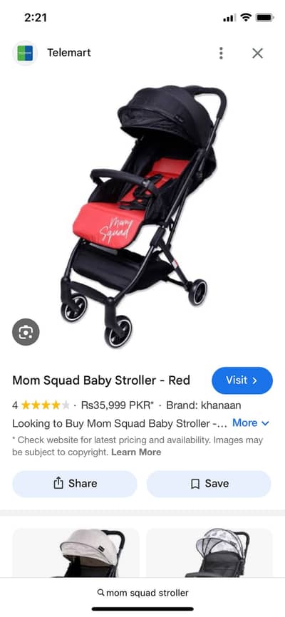 Mom squad stroller buying 38k selling 20k