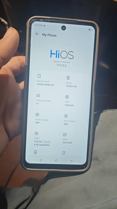 Tecno spark 20 16 256gb official PTA with box