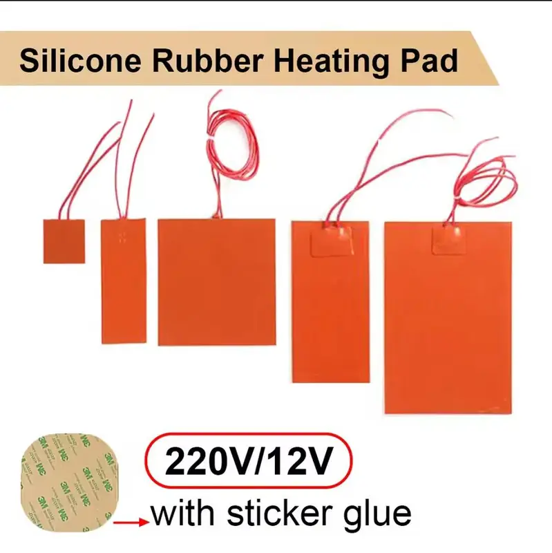 12V 220V Silicone heater Rubber Heating Pad incubator Mat Heater — photo 4