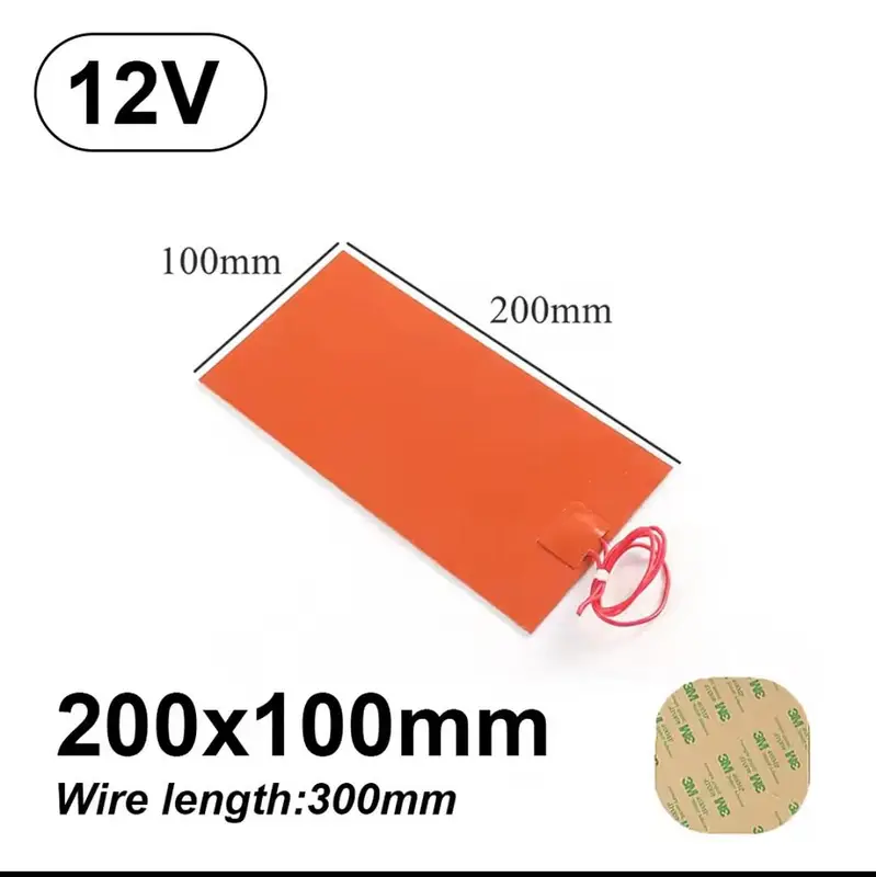 12V 220V Silicone heater Rubber Heating Pad incubator Mat Heater — photo 5