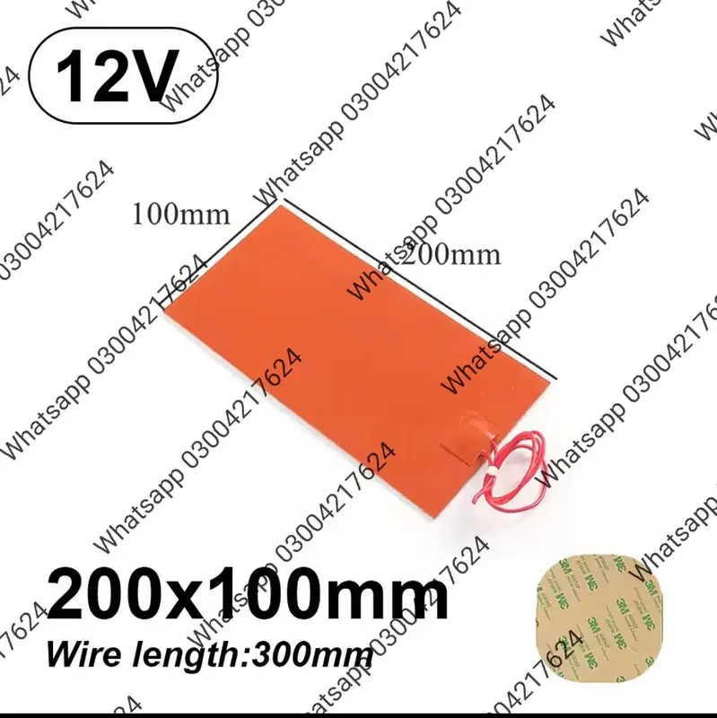 12V 220V Silicone heater Rubber Heating Pad incubator Mat Heater — photo 6