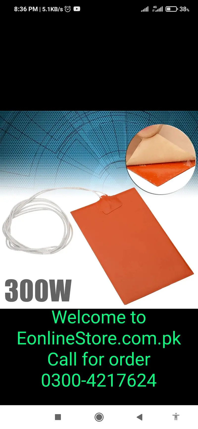 12V 220V Silicone heater Rubber Heating Pad incubator Mat Heater — photo 7