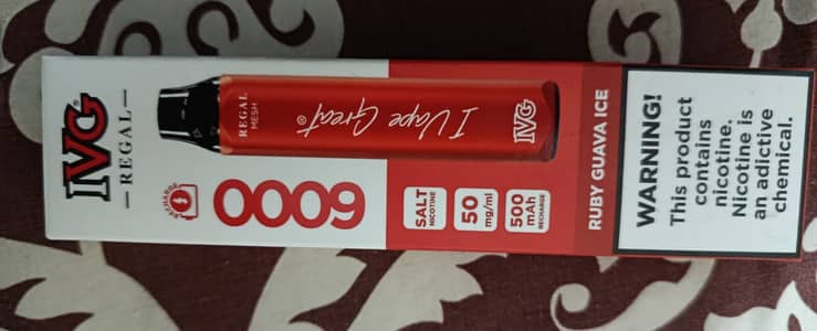 IVG Regal, Ruby Guava Ice, Nicotine 50mg, 6000 Puffs, Disposable Vape