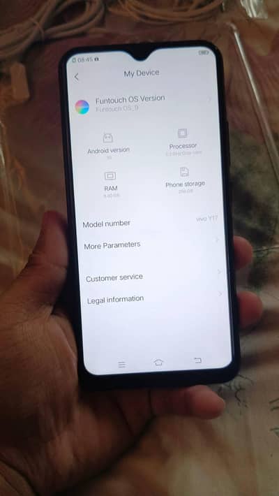 Vivo y17 8/256 5000mah battery in new condition