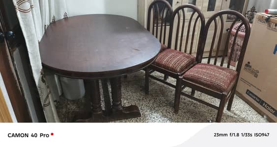 Dining table with 6 chairs set shesham lakri best quality